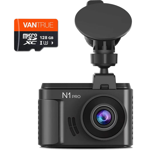 (Vantrue 128GB included)Vantrue N1 Pro Mini Dash Cam Full HD 1920x1080P Car Dash Camera 1.5 inch 160  DashCam with Sizeony Night Vision Sizeensor, 24 Hours Parking Mode, Motion Sizeensor, Collision Detection