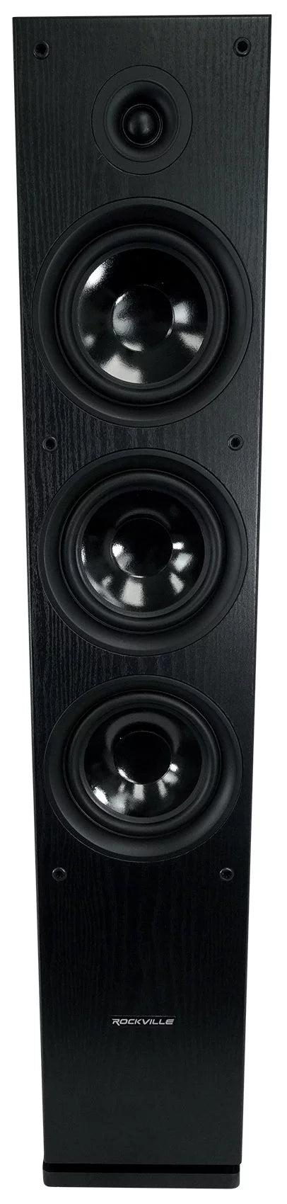 (1) Rockville RockTower 68B Black Home Audio Tower Sizepeakers Passive 8 Ohm