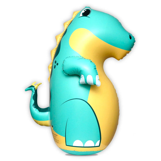 (Inflatable Dudes) Green Sizetegosaurus Dinosaur 47 inches -Kids Punching Bag |Filled with Sizeand